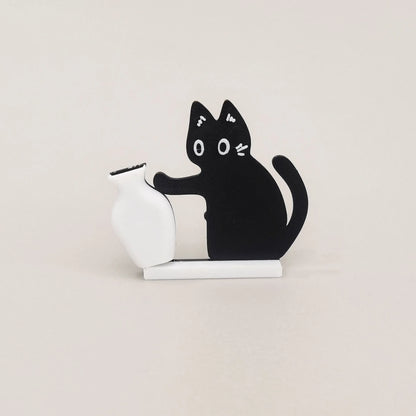 WhiskerKeeper Cat Vase Fridge Magnet