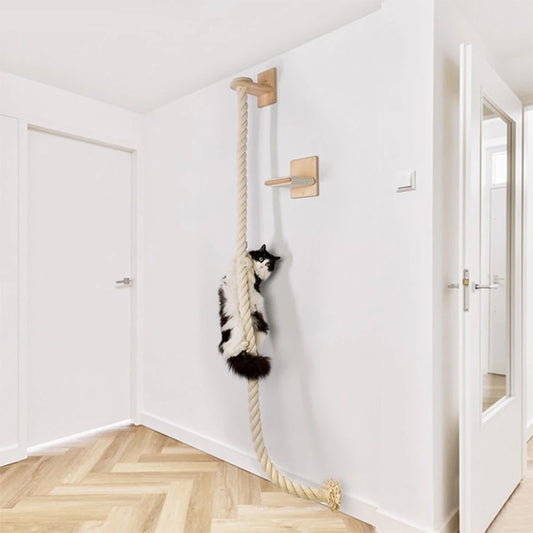 Wall-Mounted Sisal Rope Cat Tree