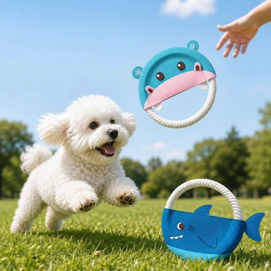 Soft Woven Rope Dog Frisbee