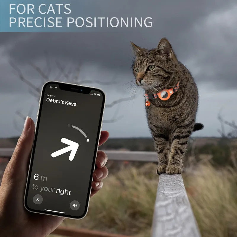 Reflective AirTag Case - Protective Collar for Dogs & Cats