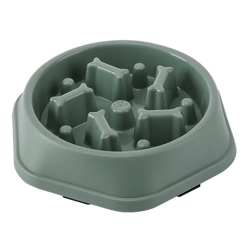 Pet Slow Feeding Bowl - Anti-Choking, Non-Slip Bowl for Cats & Dogs