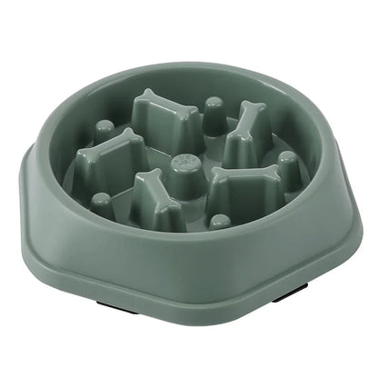 Pet Slow Feeding Bowl - Anti-Choking, Non-Slip Bowl for Cats & Dogs