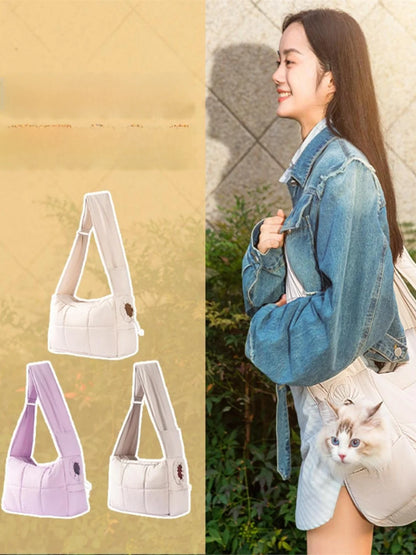 CozyCarry Winter Warm Crossbody Pet Carrier Bag
