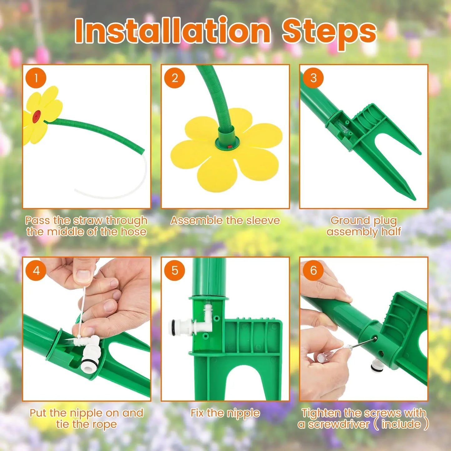 Crazy Daisy Dancing Garden Sprinkler