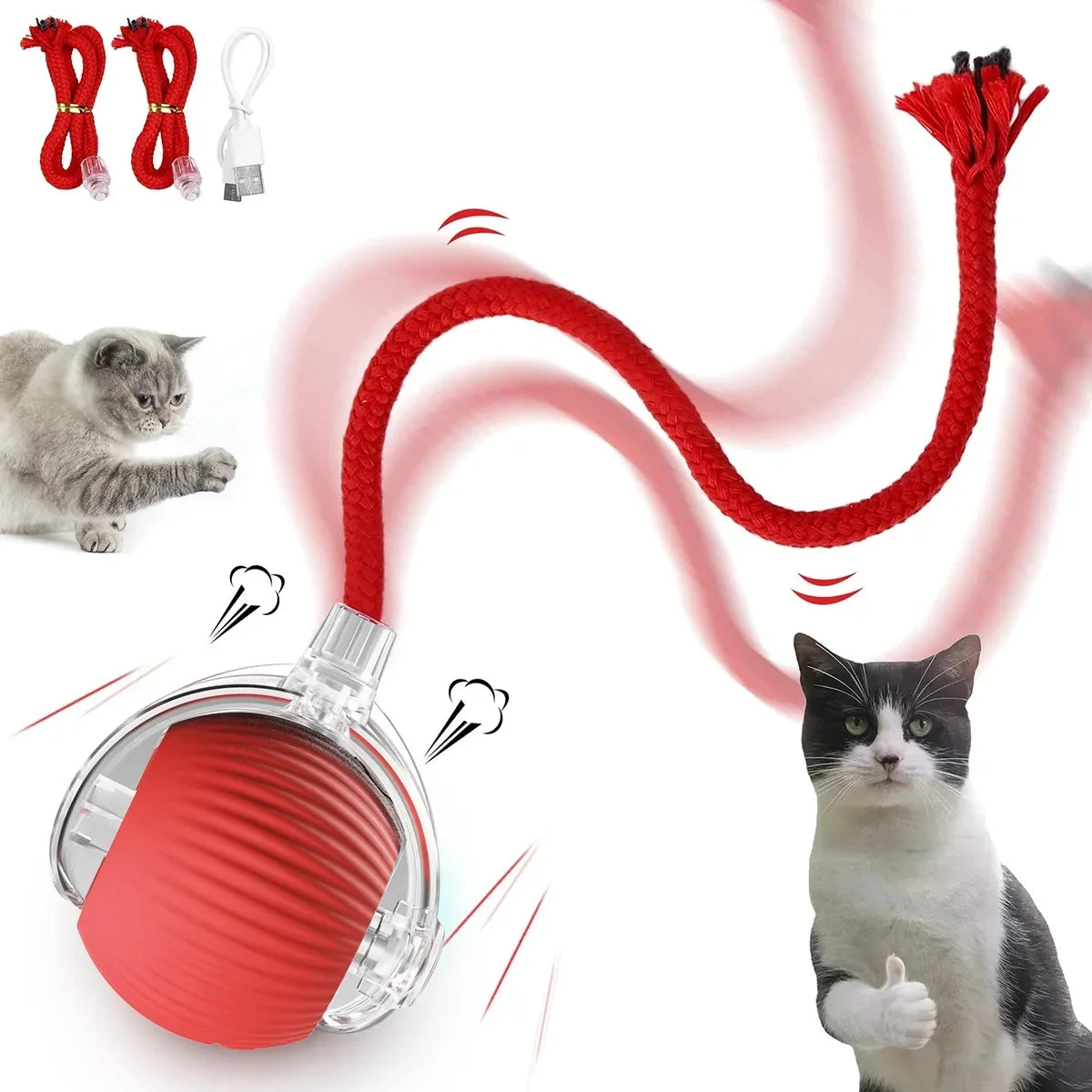 Interactive Ball for Cats and Dogs