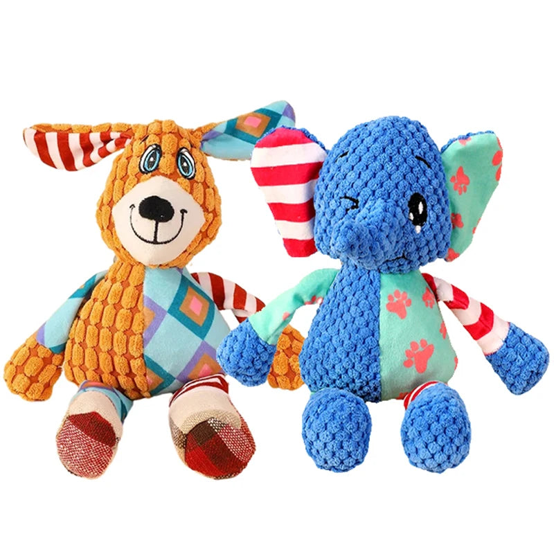 Splicing Plush Squeaky Pet Toy