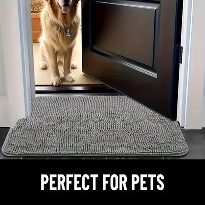 Ultra-Absorbent Muddy Paw Dog Mat