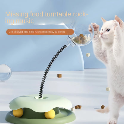 Cat Puzzle Food Leaking Ball Toy – Interactive Treat Feeder for Cats and Dogs