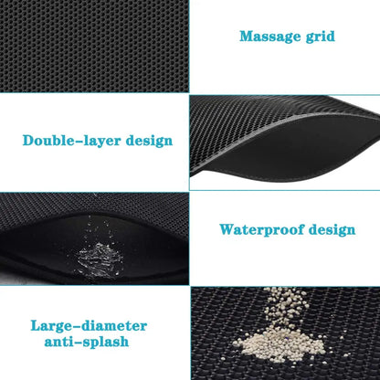 Double-Layered Cat Litter Mat