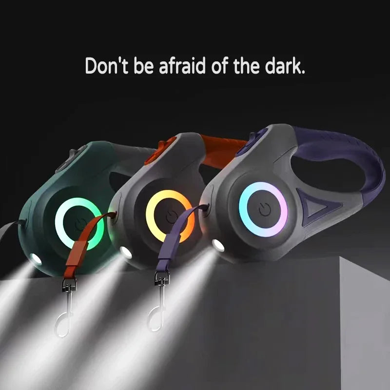 NightGuard LED Retractable Dog Leash