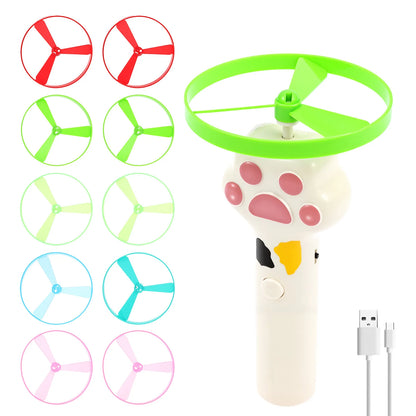 PounceFly - Rechargeable Flying Disc Cat Launcher