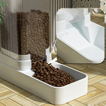 Pet Feeder & Water Bowl - Automatic Food Dispenser for Cats & Dogs