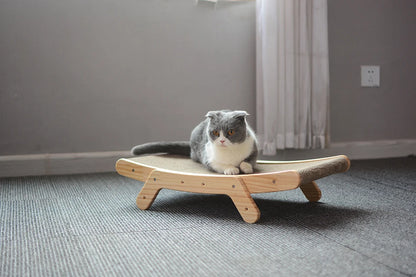 Wooden Cat Scratcher