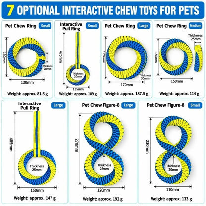 Interactive Nylon Rope Dog Toy 🐶🪢
