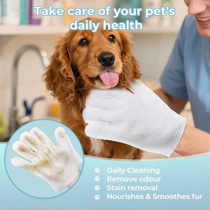 FreshPaws No-Rinse Pet Grooming Gloves