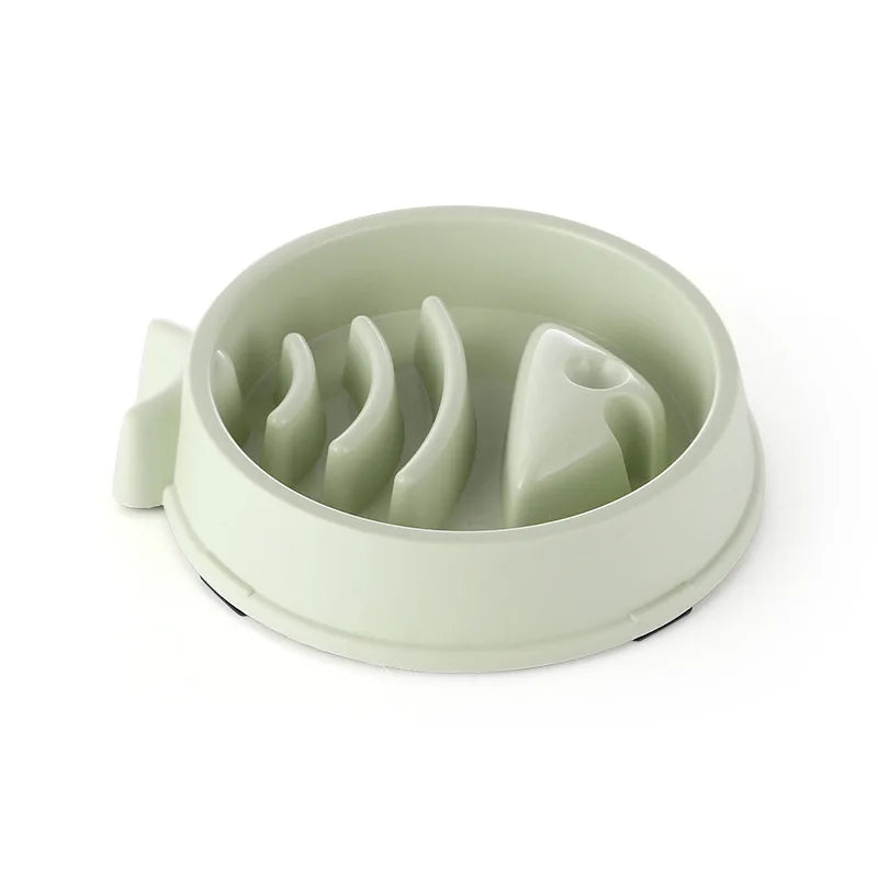 Pet Slow Feeding Bowl - Anti-Choking, Non-Slip Bowl for Cats & Dogs