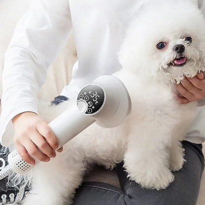 FurDry Pro Pet Hair Dryer Brush – Hot & Cold Wind Grooming Dryer for Dogs & Cats