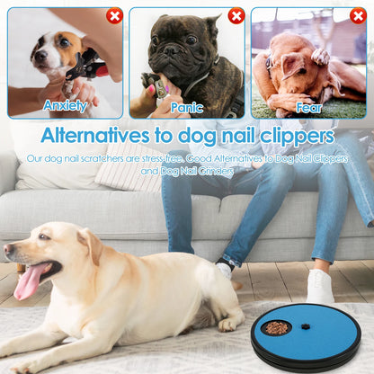 Rotating Pet Nail Scratcher & Treat Board for Dogs & Cats