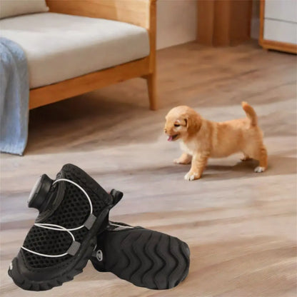 PawBreeze Mesh Dog Shoes (4-Piece Set)