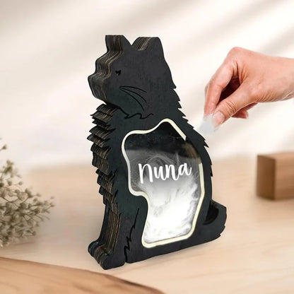 Wooden Pet Keepsake & Fur Memory Box