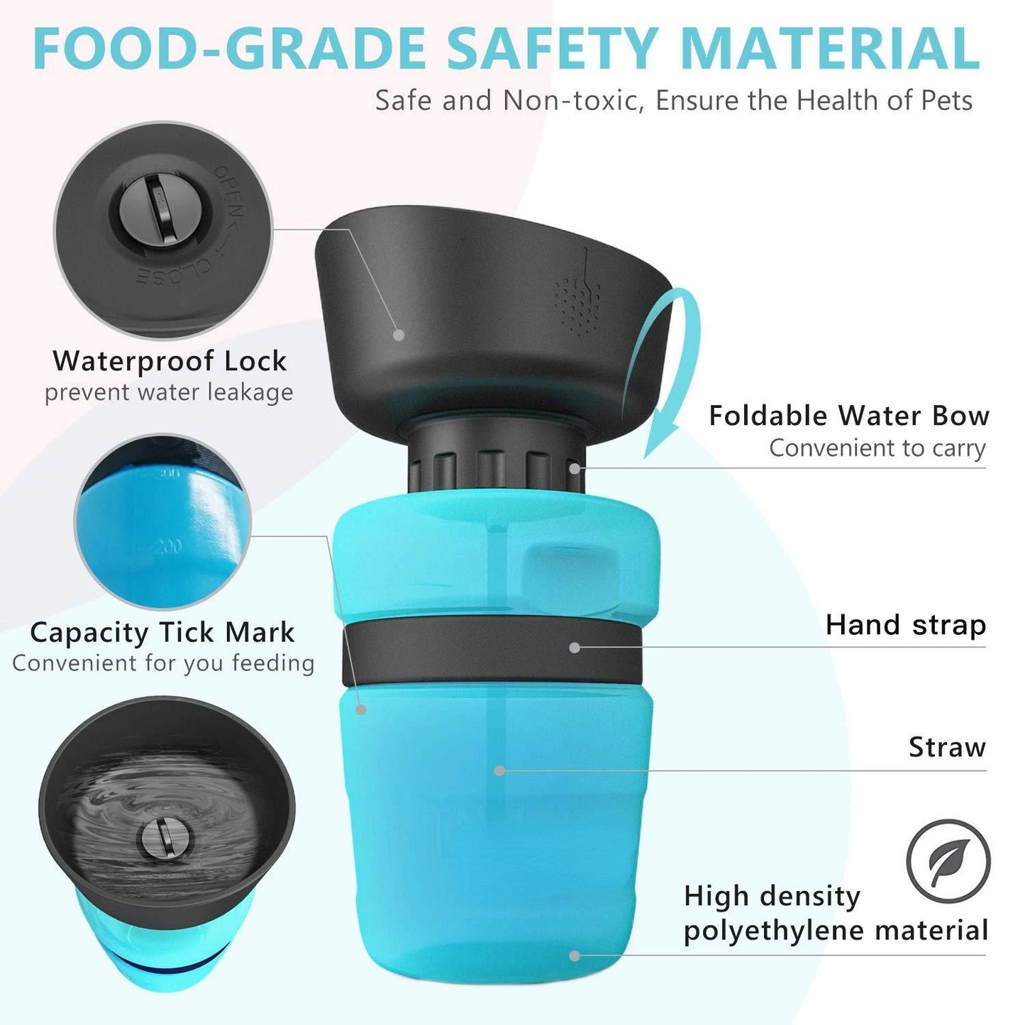 HydroGo Foldable Pet Water Bottle