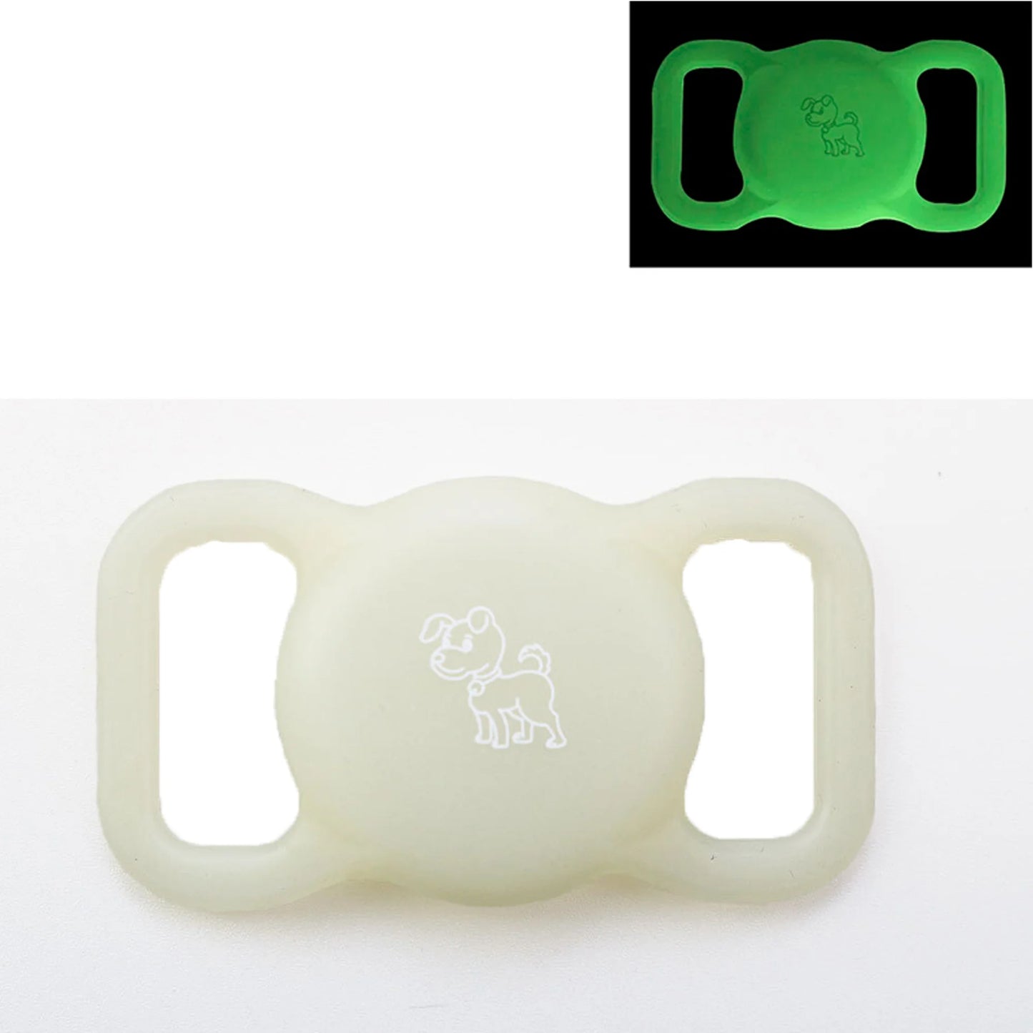 GlowPaw Silicone AirTag Holder for Cat & Dog Collars