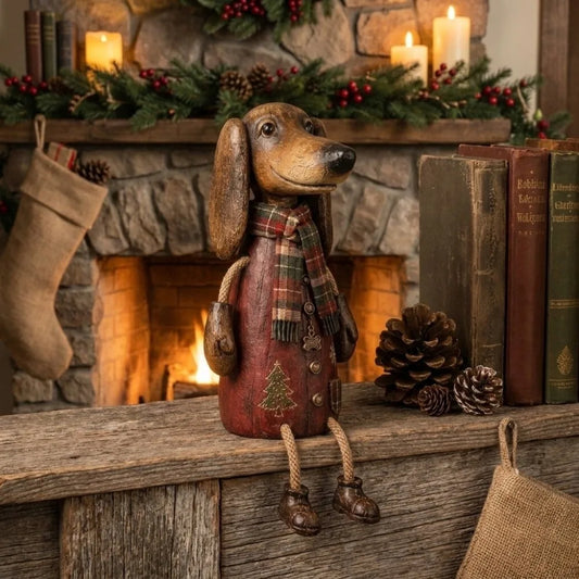 ShelfPup Vintage Dachshund Shelf Sitter