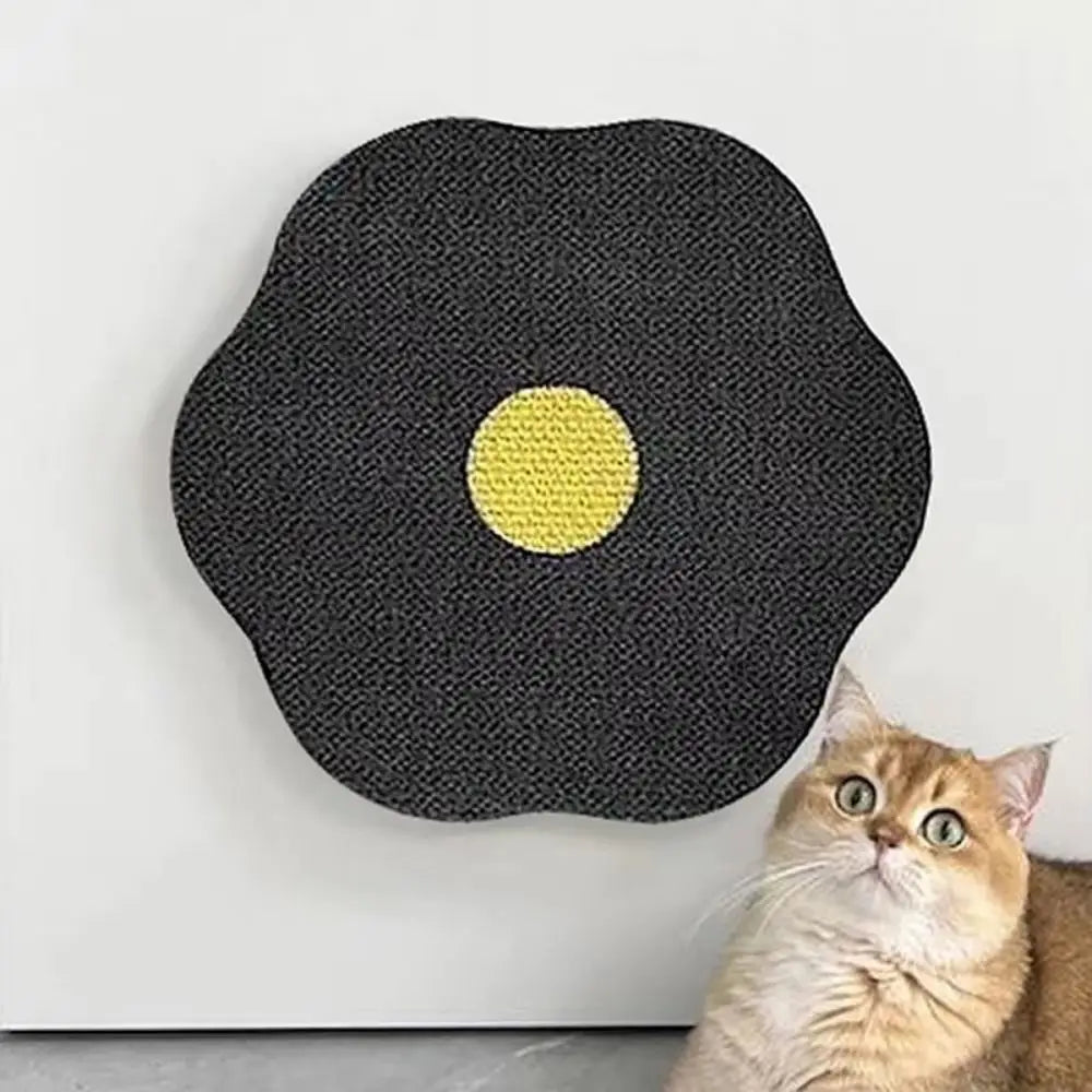 Flower Shape Wall-Mounted Cat Scratching Board – Space-Saving