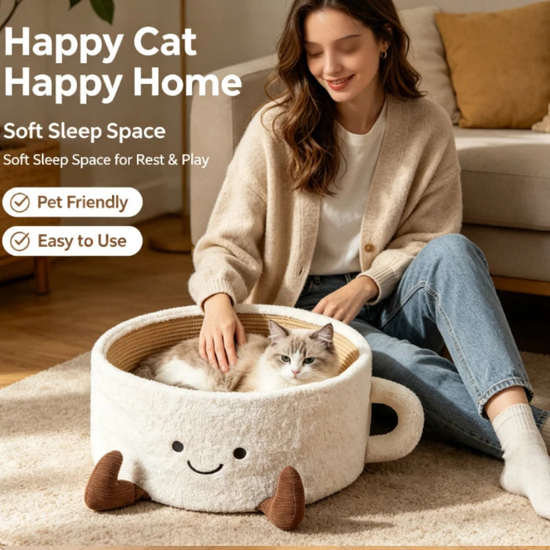 Coffee Cup Cosy Pet Bed