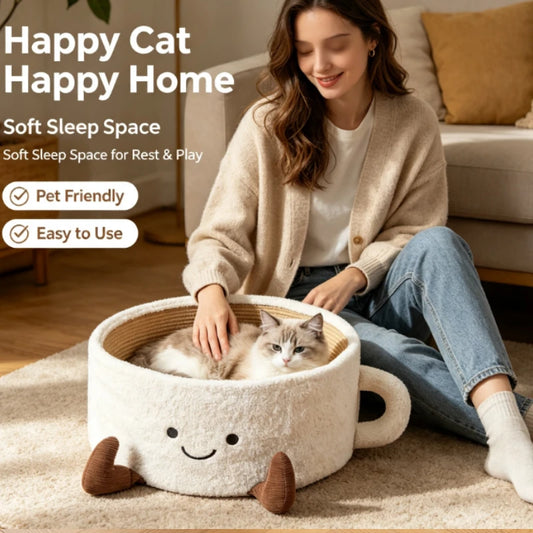Coffee Cup Cosy Pet Bed