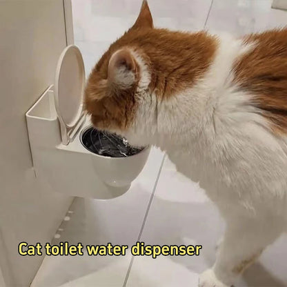 Funny Toilet-Shaped Cat Water Bowl