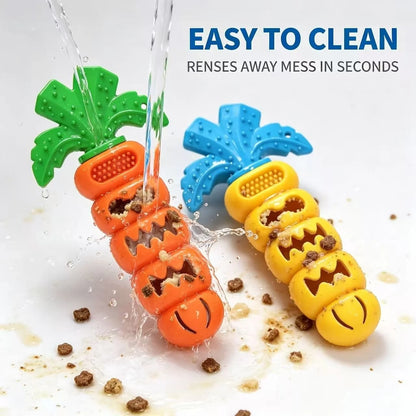 Carrot Dog Chew Toy & Interactive Slow Feeder
