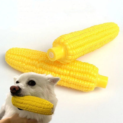 Peanut & Corn Squeaky Dog Chew Toy