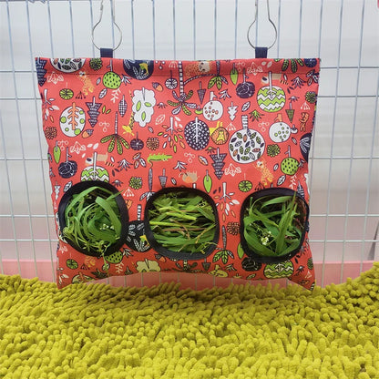Hanging Hay Bag with Hooks – Ideal Feeder for Small Pets