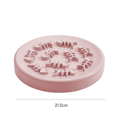 FishBone Slow Feed Pet Bowl