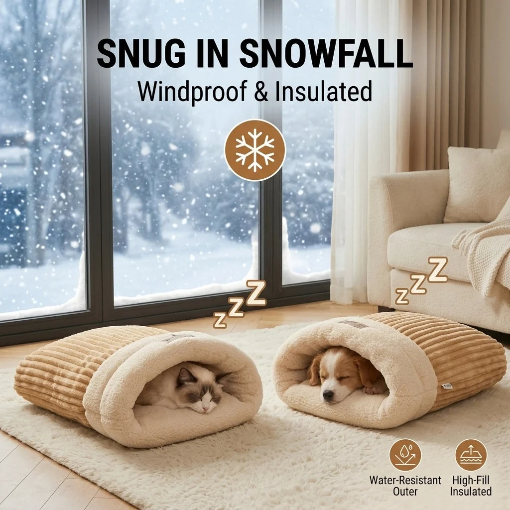 TuckIn Hooded Pet Sleeping Bag