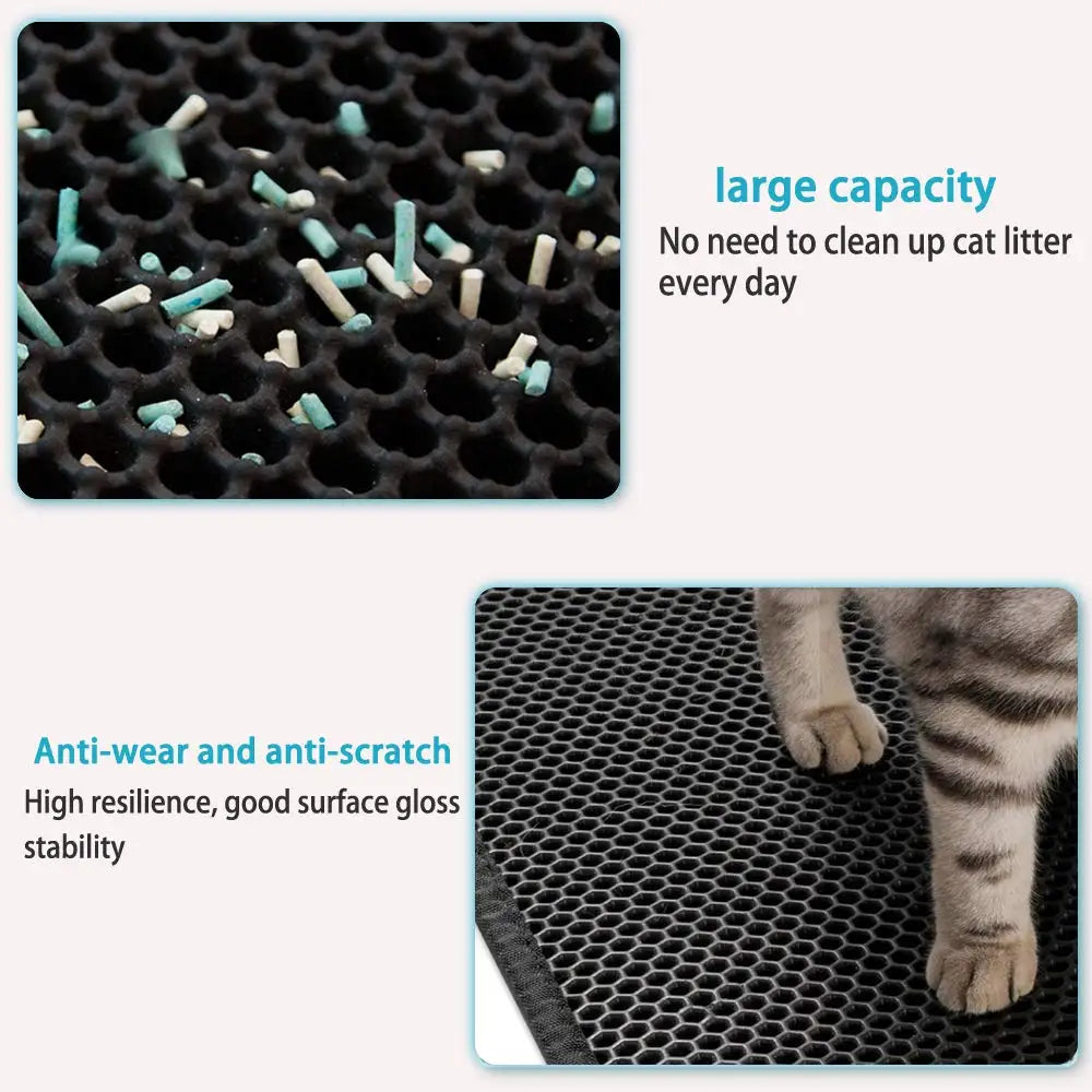 Double-Layered Cat Litter Mat