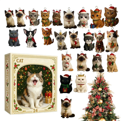 24-Day Cat Christmas Countdown Calendar 🎄🐱
