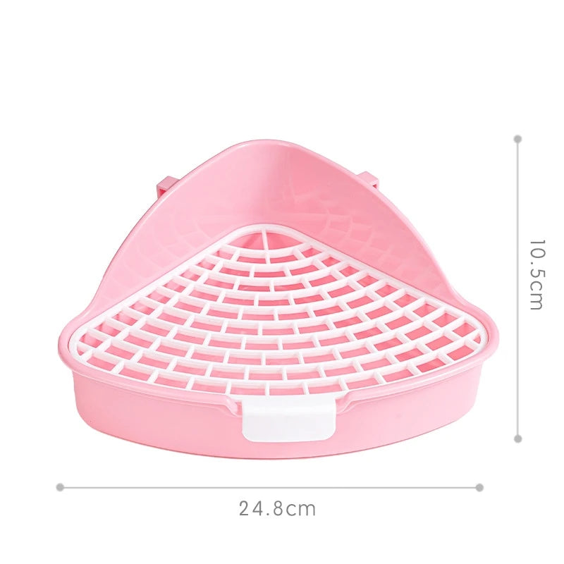 Rabbit Litter Box - Corner Toilet Box for Small Pets