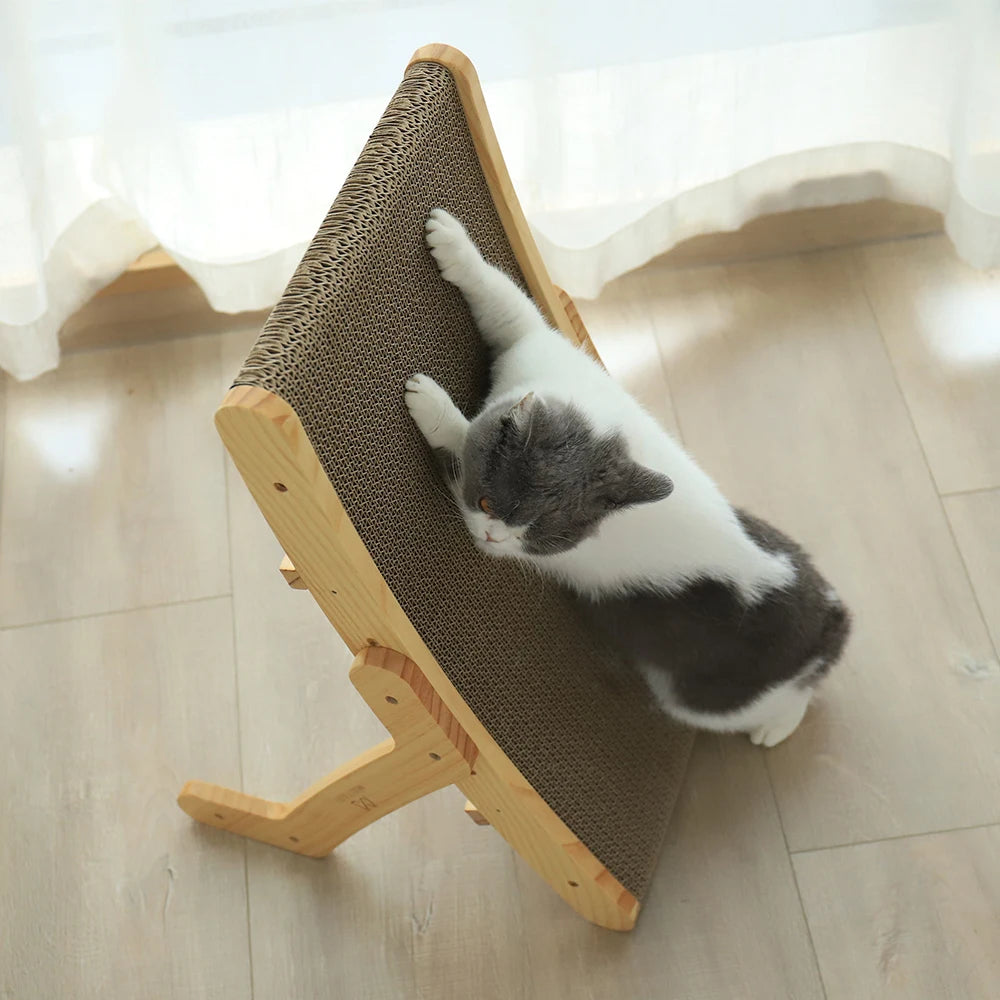 Wooden Cat Scratcher