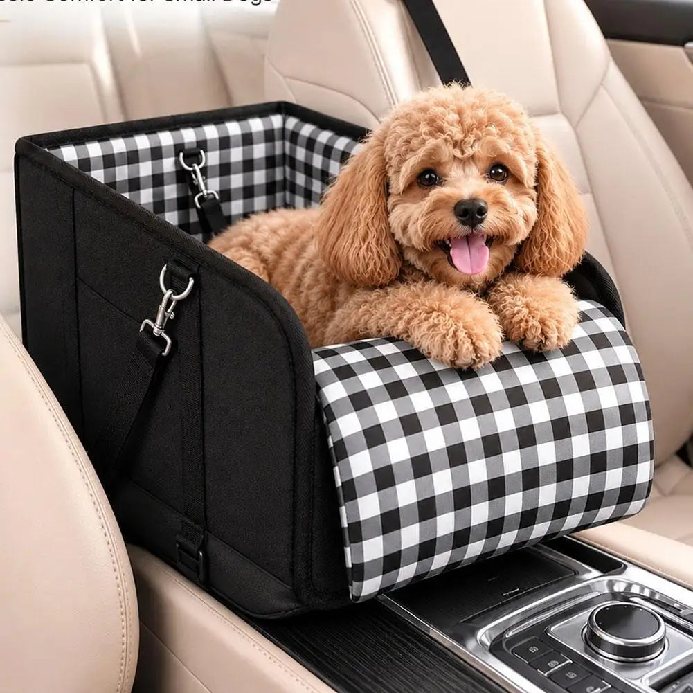 CozyRide – Console Pet Car Seat 🐶🚗