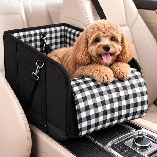 CozyRide – Console Pet Car Seat 🐶🚗