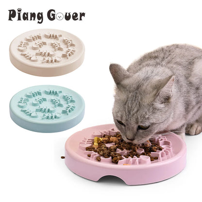 FishBone Slow Feed Pet Bowl