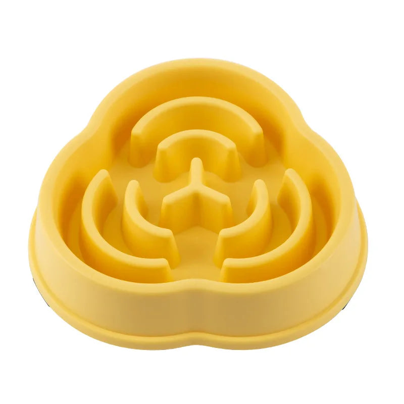 Pet Slow Feeding Bowl - Anti-Choking, Non-Slip Bowl for Cats & Dogs
