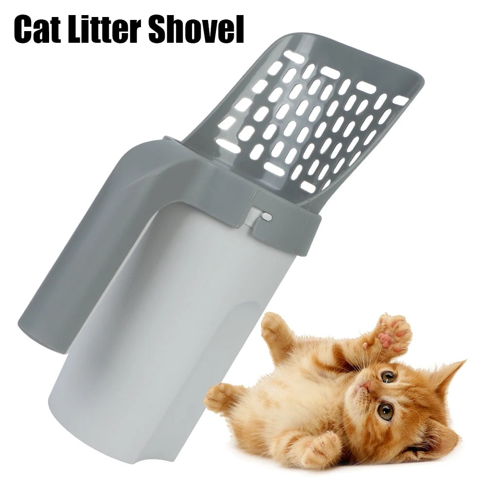 Cat Litter Scoop With Refill Bag – Self-Cleaning Pet Waste Picker – UK Seller