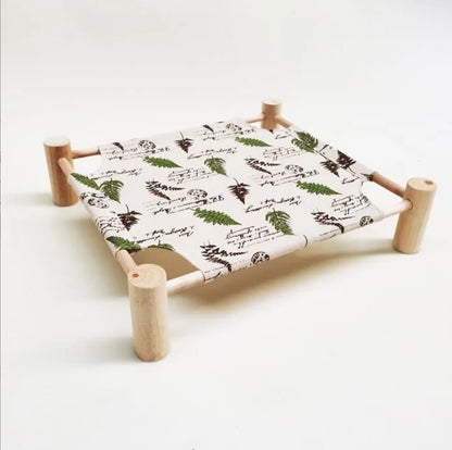 PawHaven - Wooden Pet Hammock Bed