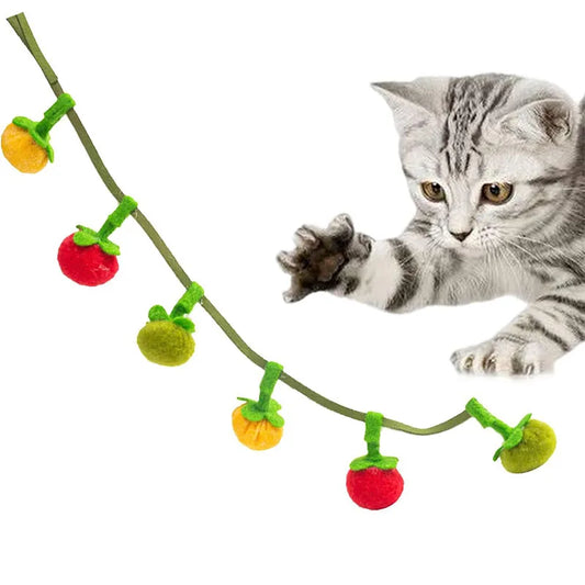 DangleVine – Hanging Catnip Ball Toy 🍅🔔