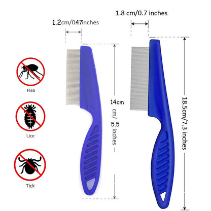Rabbit Grooming Brush – Small Pet Hair Remover & Flea Comb