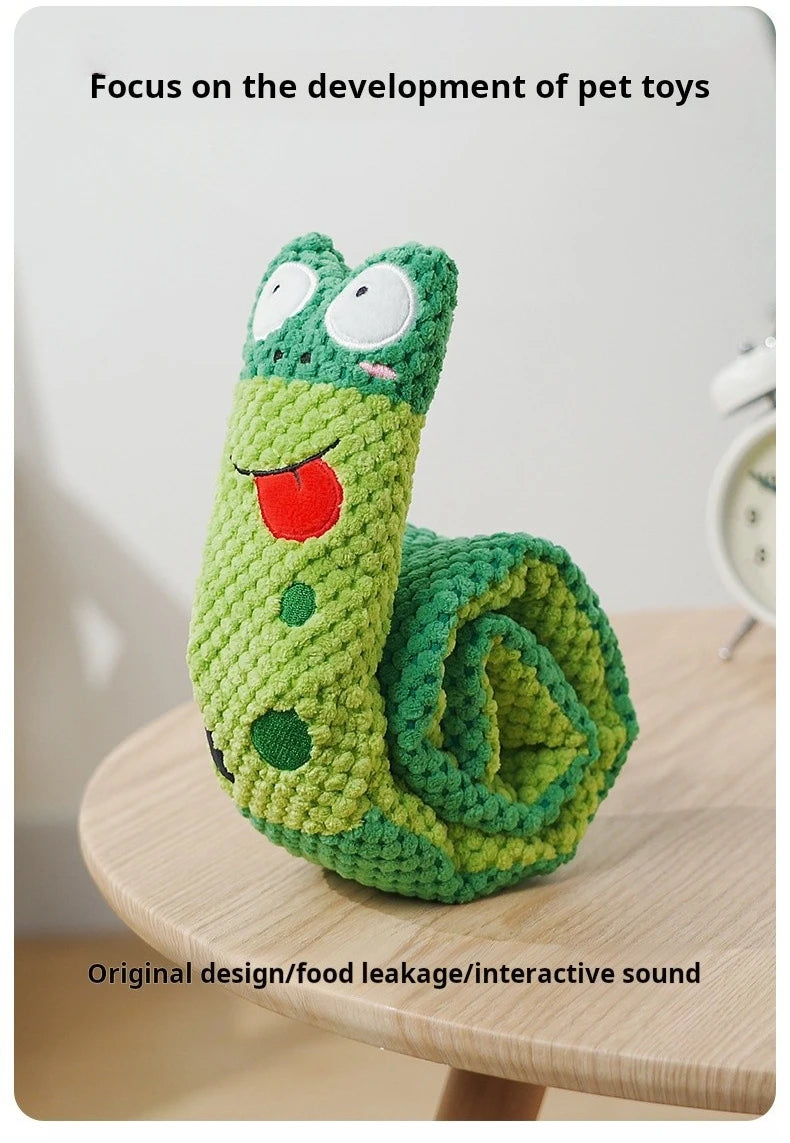 Snail Squeak & Snack Interactive Dog Toy
