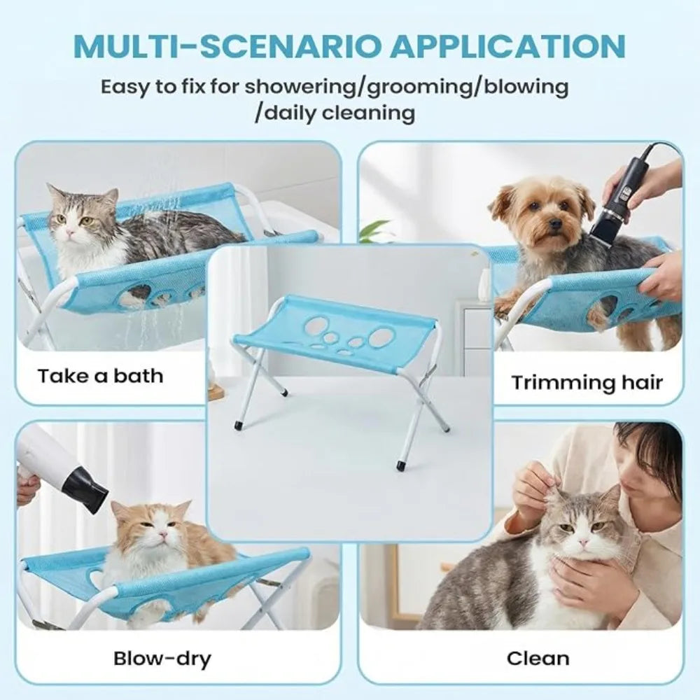 Foldable Pet Grooming Restraint Hammock